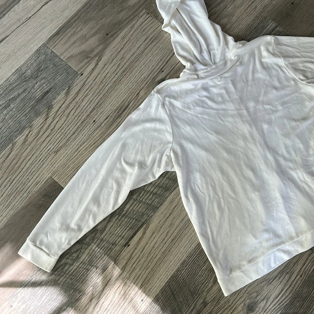 Quacker factory White Zip-Up Hoodie with bead Accents women’s XL - Picture 8 of 11